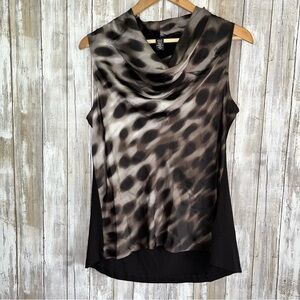 Kenneth Cole Drop Neck Sleeveless Blouse